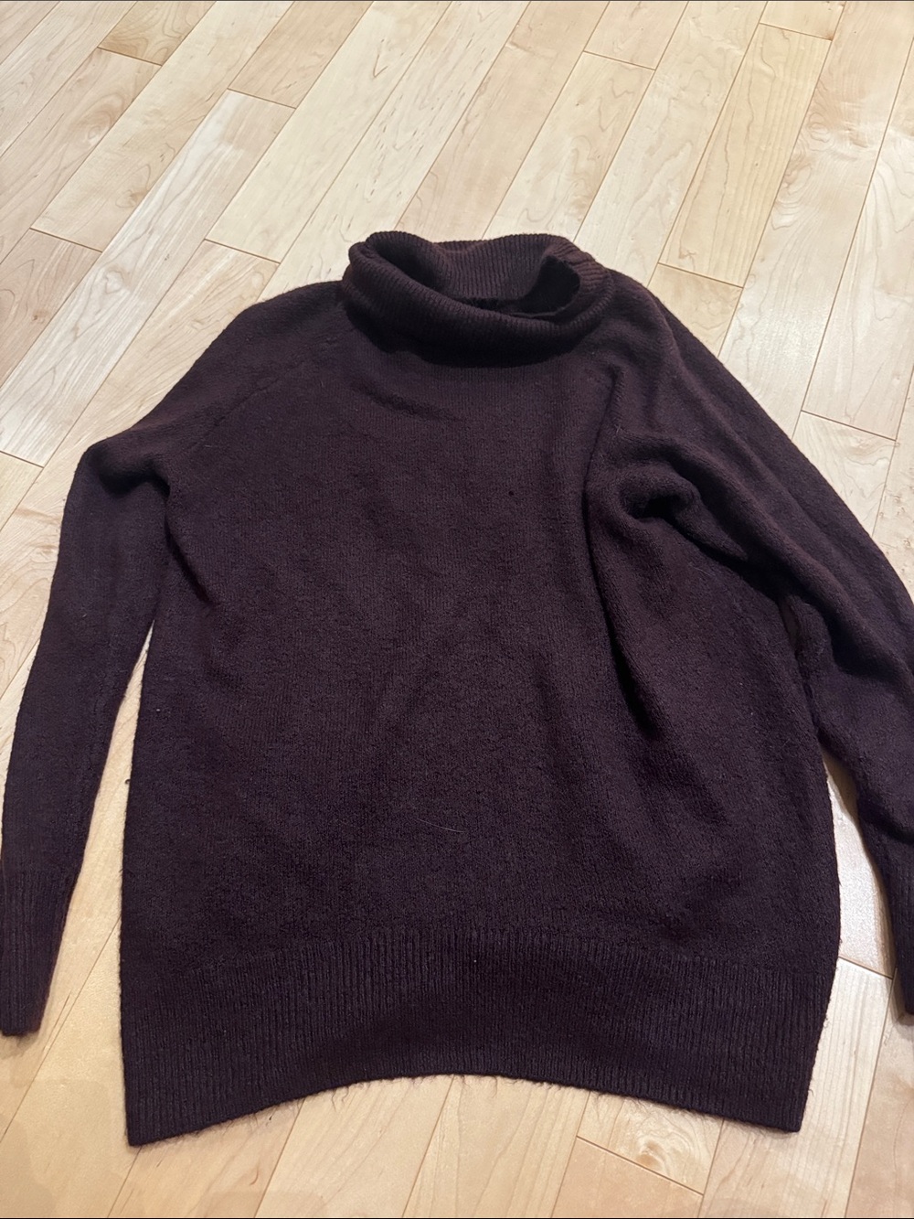 Dark purple Turtleneck Sweater